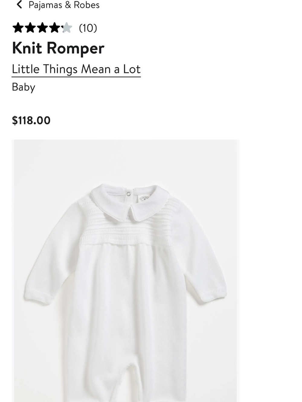 Little Things Mean a Lot White Knit Romper